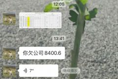 上一个月班欠公司8000