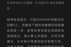 斯坦福大学博士成功考取安徽乡镇公务员，正在公示